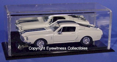 Acrylic Display Case 1:64 Base For Diecast Model Car Black/White Hot Wheels 