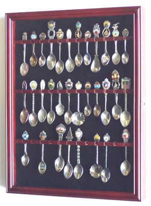 36 Spoon Display Case Cabinet w/Glass Door