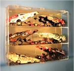 1/16 SCALE FUNNY CAR ACRYLIC DISPLAY CASE FOR 6 CARS