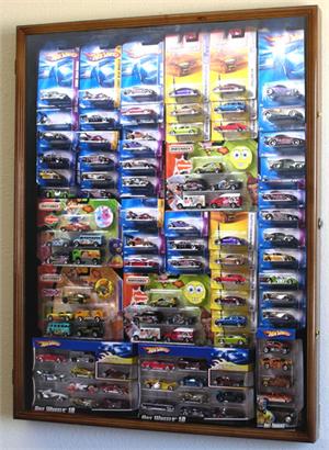 Hot Wheels / Matchbox Display Case Cabinet for cars in retail boxes