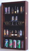 Mini Liquor Bottle - Tall Shot Glass  Shooter Display Case Cabinet