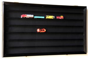 N Scale Train Display Case Cabinet w/ Glass Door or UV Acrylic Door