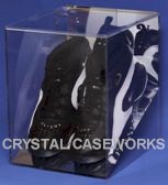 DOUBLE ATHLETIC SHOE - SNEAKER - CLEAT ACRYLIC DISPLAY CASE WALL MOUNT