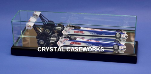 ETCHED GLASS 1/24 SCALE DIECAST DISPLAY CASE FOR 1 NHRA TOP FUEL DRAGSTER