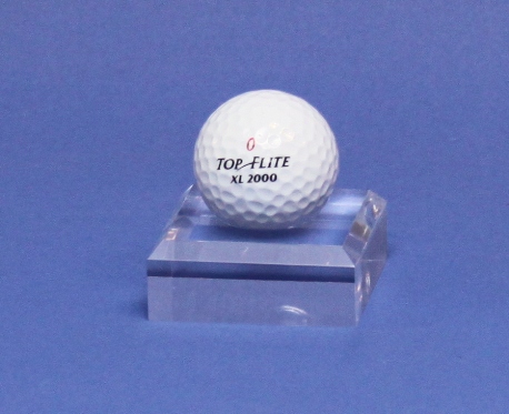 GOLF BALL DIMPLE BLOCK ACRYLIC DISPLAY STAND - SMALL
