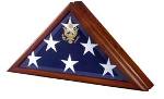 FIVE STAR MEMORIAL BURIAL CASKET FLAG DISPLAY CASE
