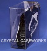 SINGLE ATHLETIC SHOE - SNEAKER - CLEAT ACRYLIC DISPLAY CASE WALL MOUNT