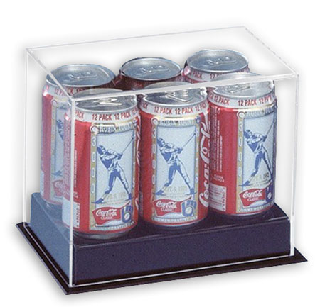 SODA - POP - BEER CAN SIX PACK ACRYLIC DISPLAY CASE